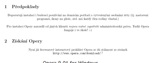 Příklad výstupu v PDF