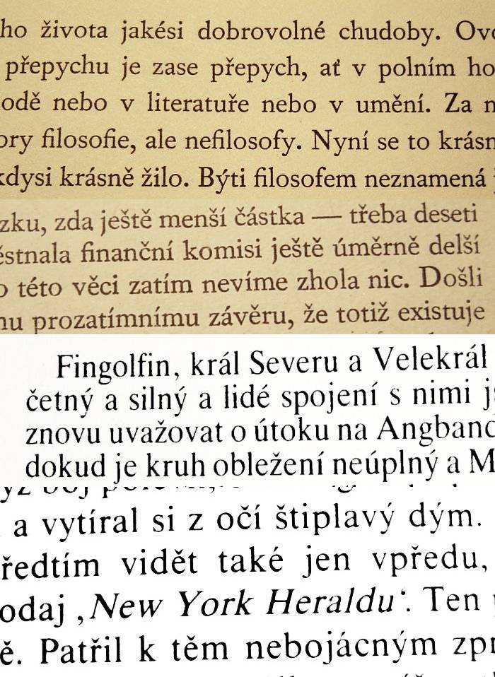 Ukázky sazby knížek